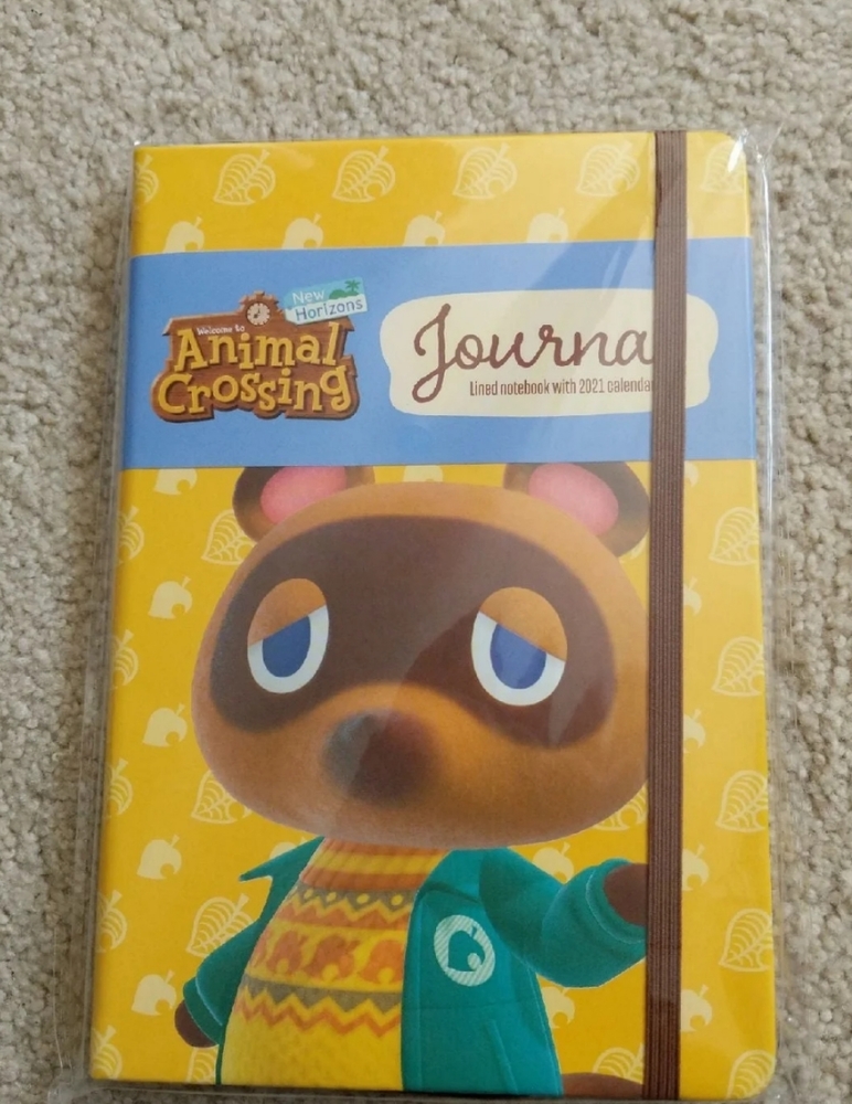 Animal crossing journal with 2021 calendar